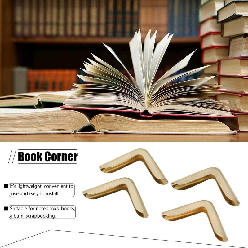 Hilitand 50pcs Scrapbooking Photo Mounting Corners Book Albums Menus Notebook Folder File Corner Protectors(C103) - Image 4